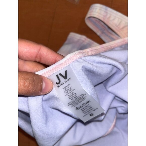 NWT JV by Jac Vanek (ZUMIEZ) Don't Be A Prick Pink & Purple Tie Dye One Piece Sw - Picture 6 of 9